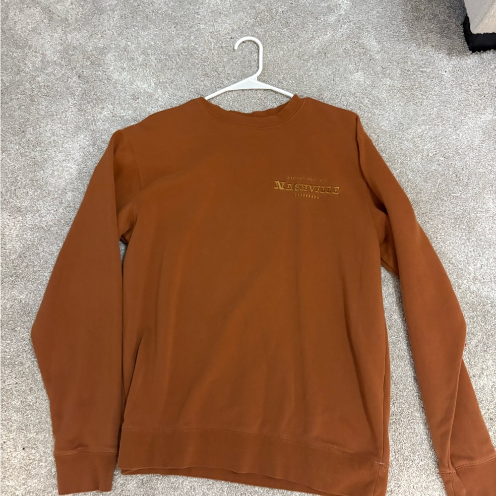 Stoney Clover Lane women's burnt orange Crewneck Sweater